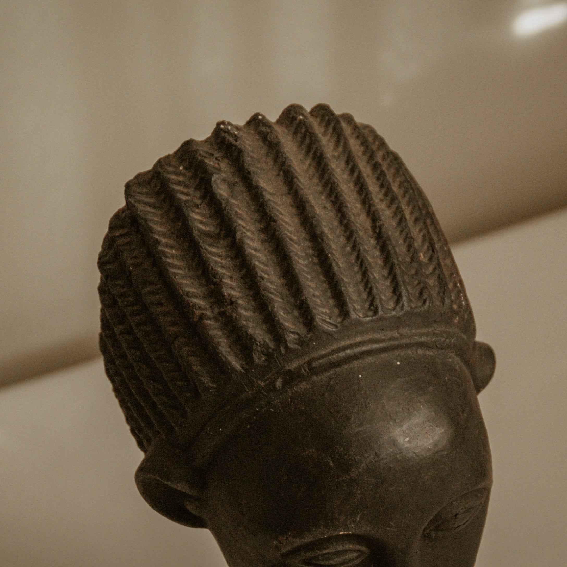 African Terracotta Bust — alternate view