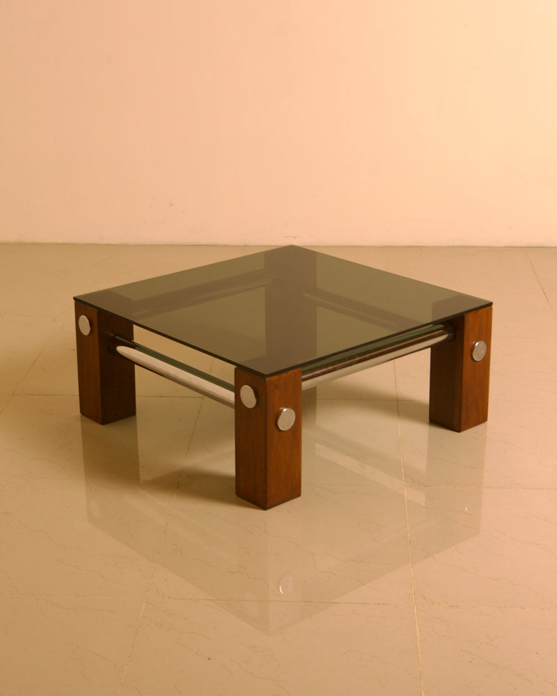 Coffee Table by Martin Visser for Spectrum 60's by Treaptyque | The Oblist — wood and glass construction