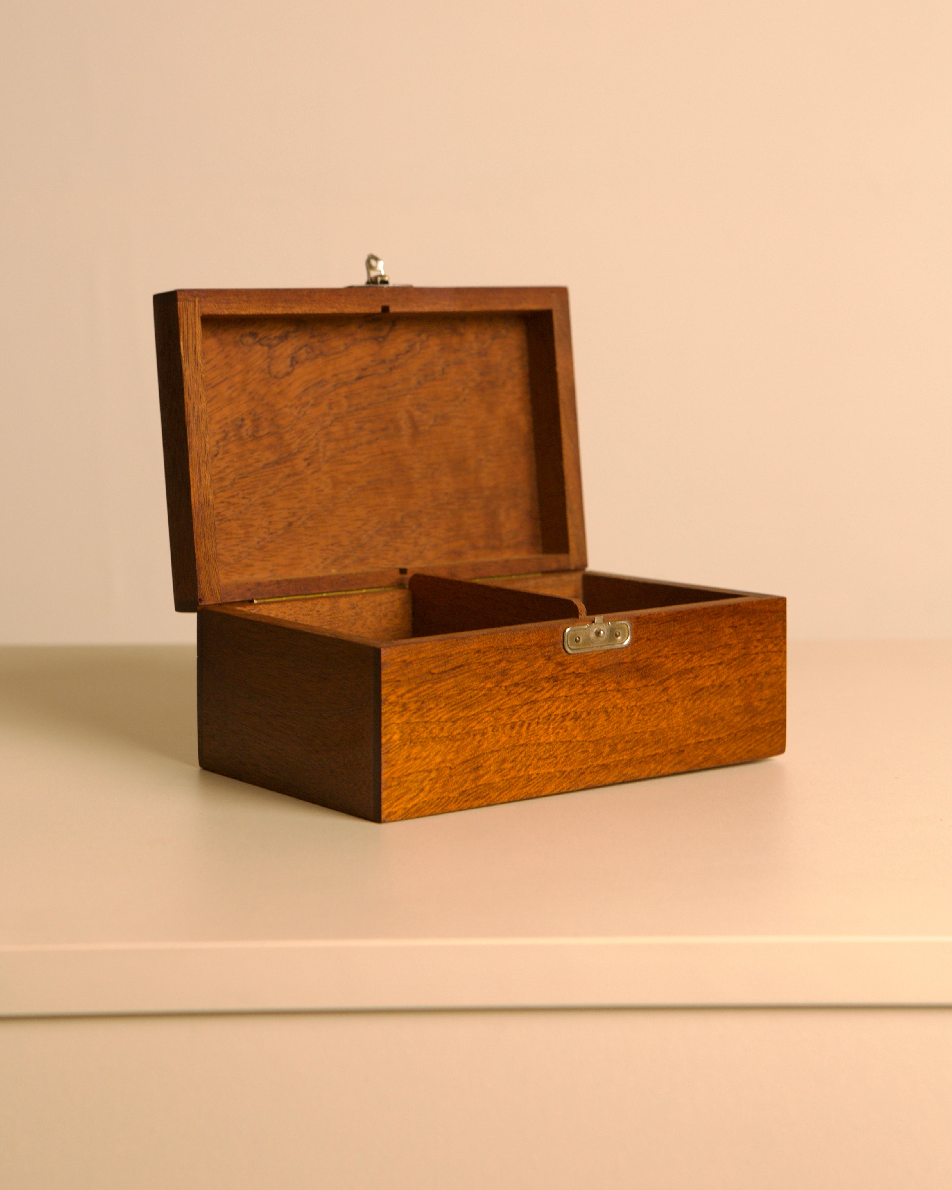 Mahogany box, Italy, 1960s — lifestyle setting