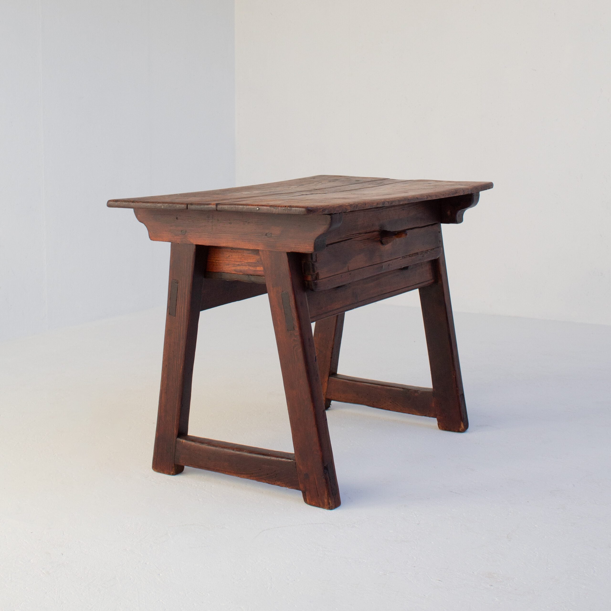 Primitive Solid Wood Side Table by Malata Antwerp | The Oblist