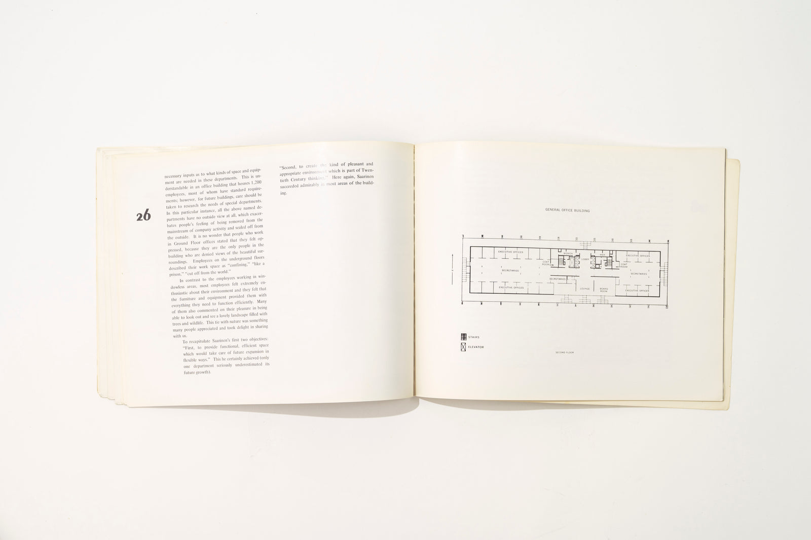 The Fourth Dimension in Architecture, Eero Saarinen, 1975 (Signed) RARE Interiors Book — alternate view