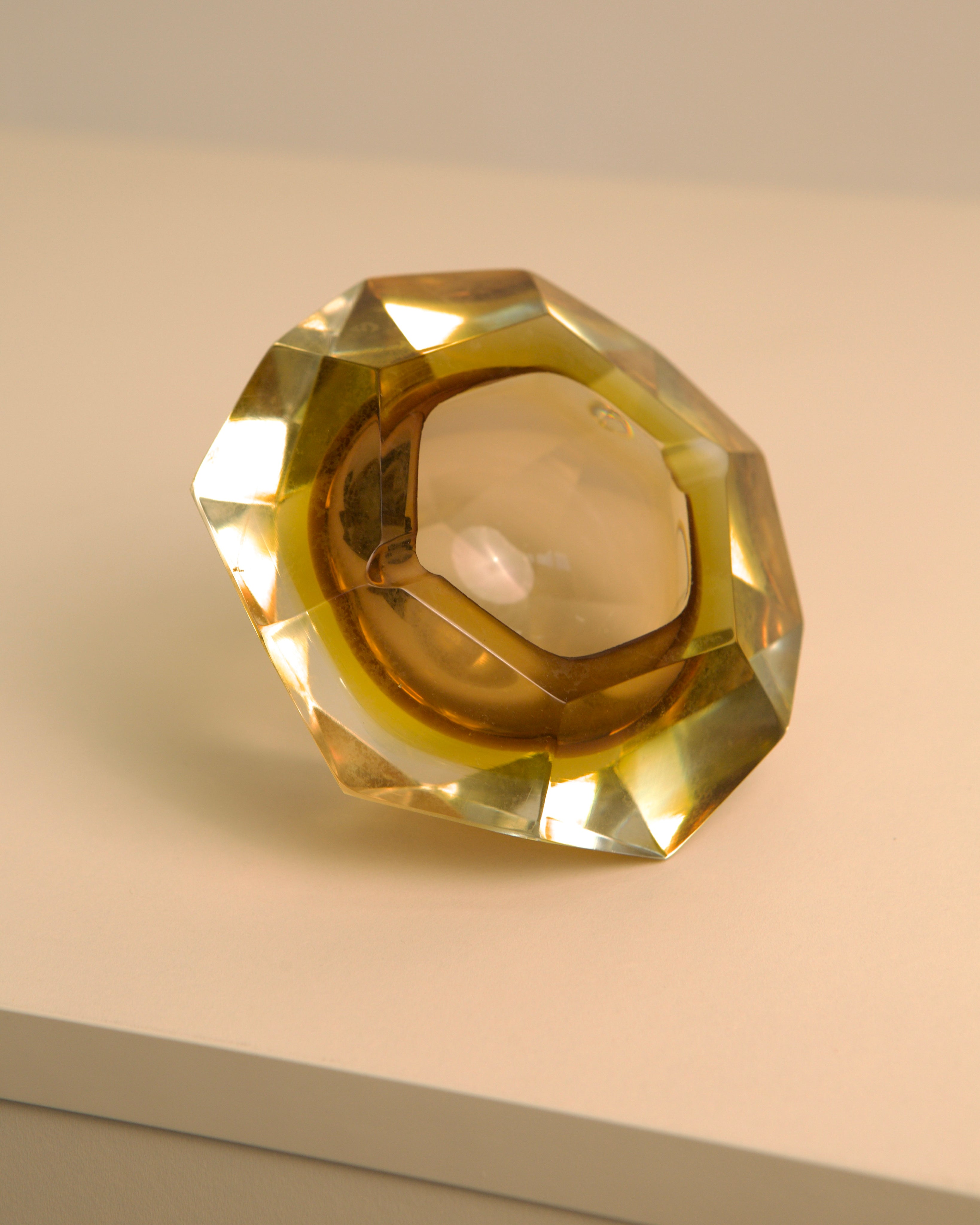 Cendrier "Diamond" en Murano par Flavio Poli pour Seguso années 80