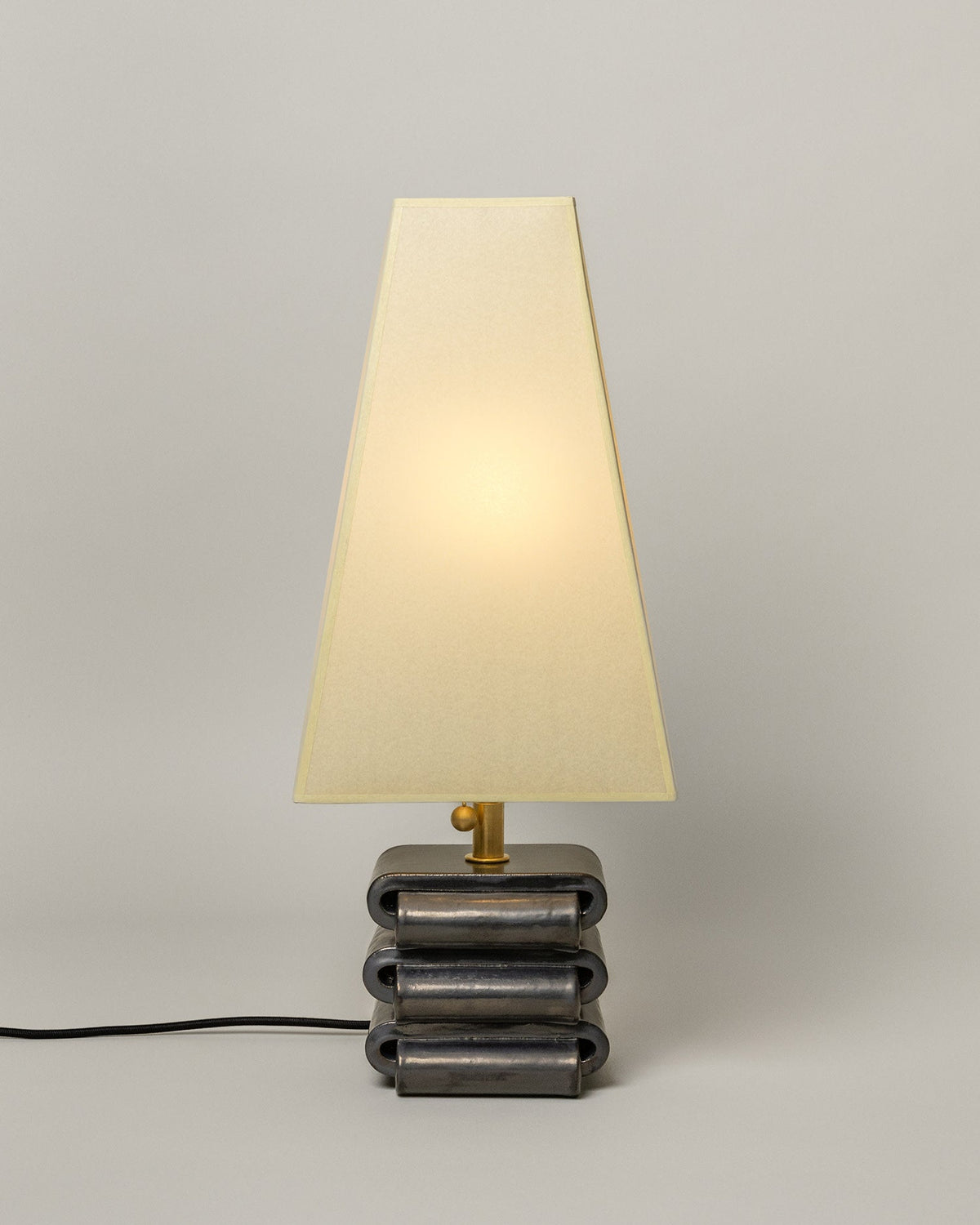 Gio Table Lamp, Graphite / Faint Green Shade by SIN | The Oblist
