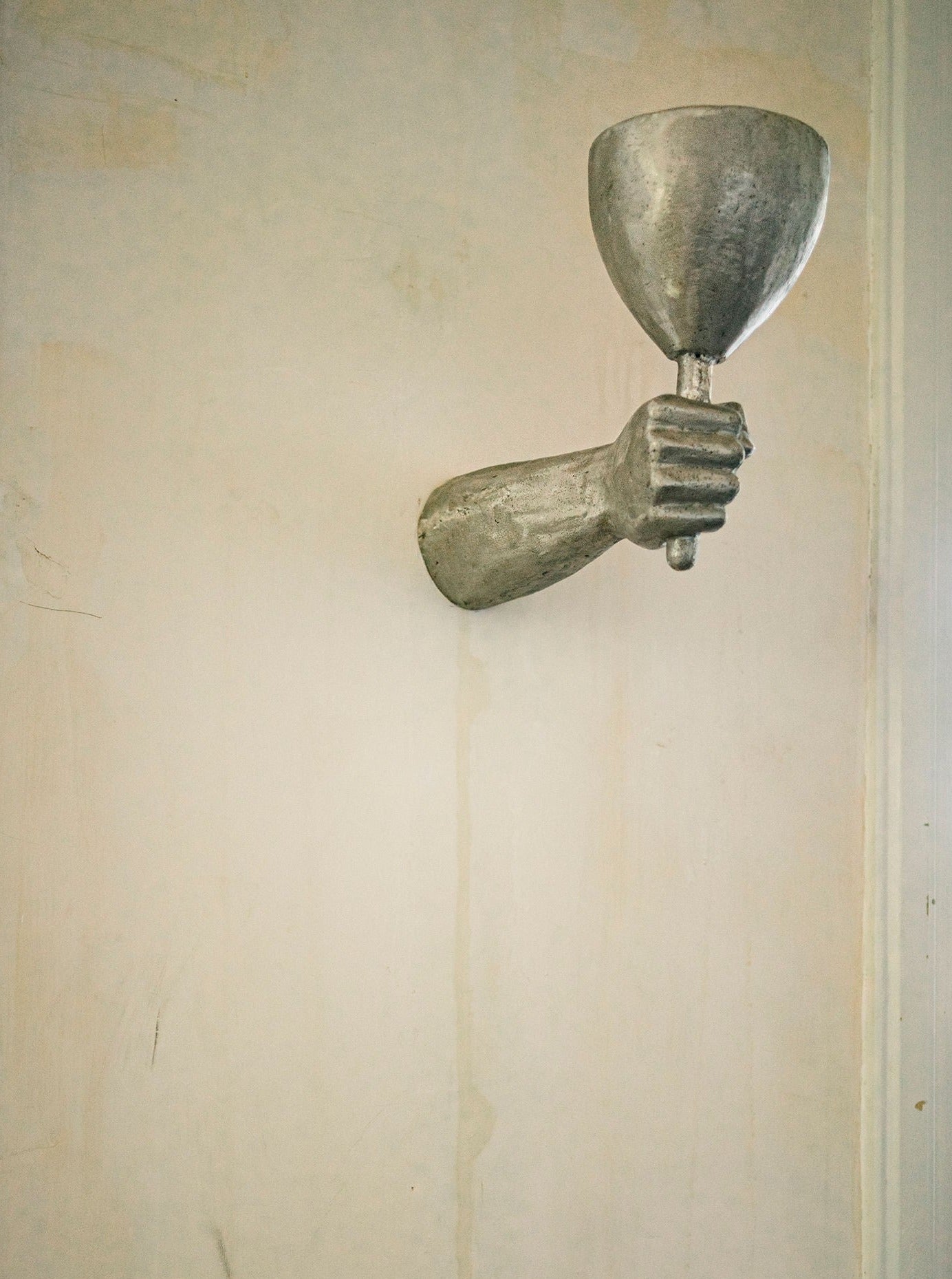 Aluminium Dracula Wall Sconce — lifestyle setting