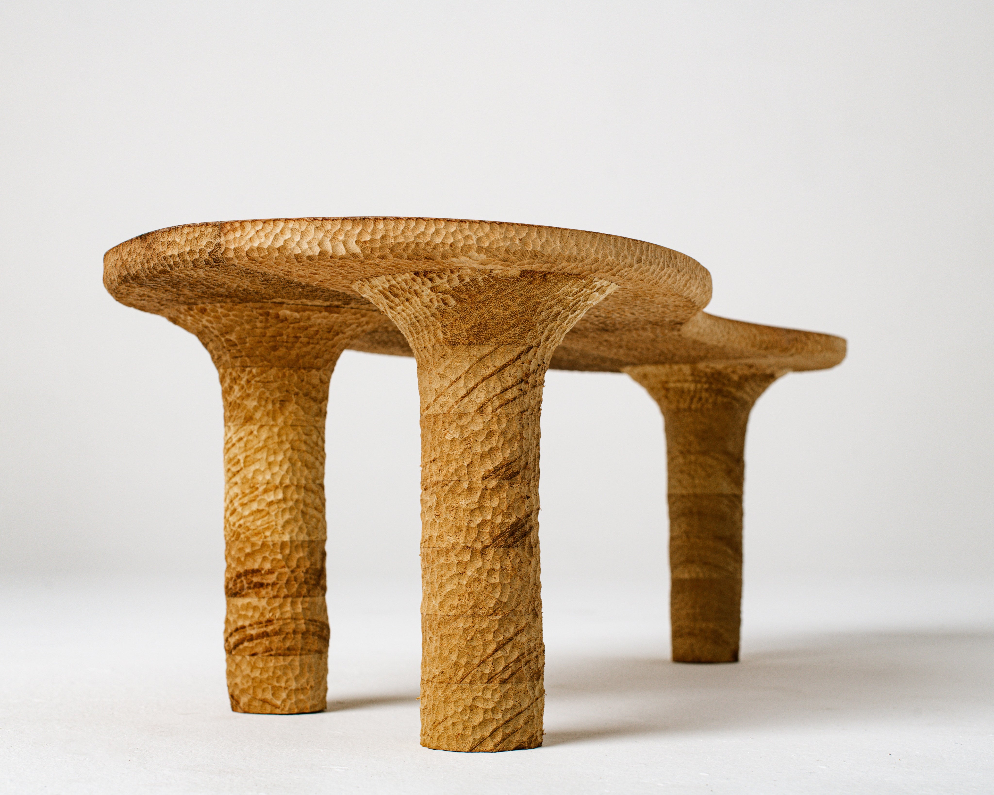 Table basse texturée biologique