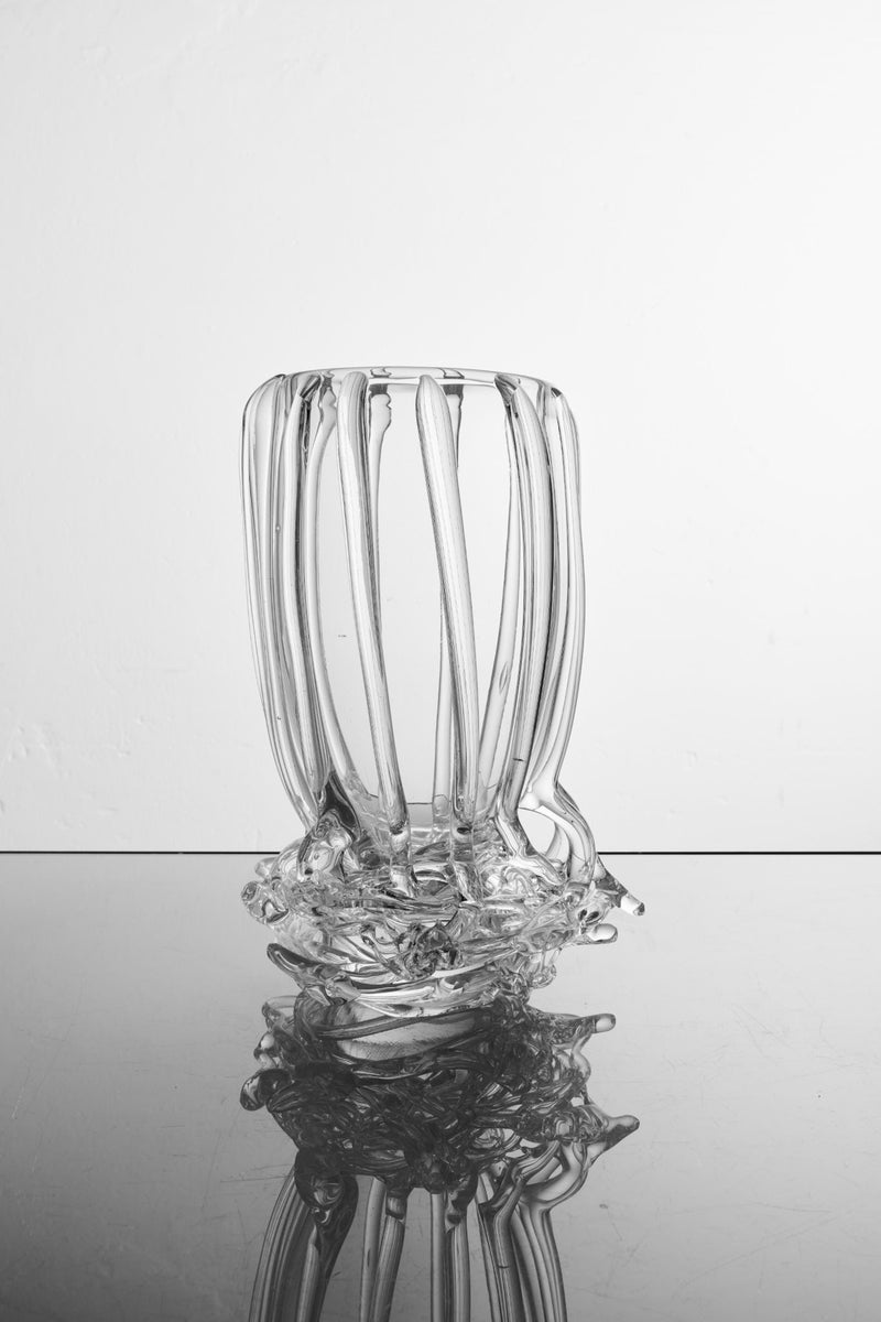 Handblown glass vase no3 — detail view
