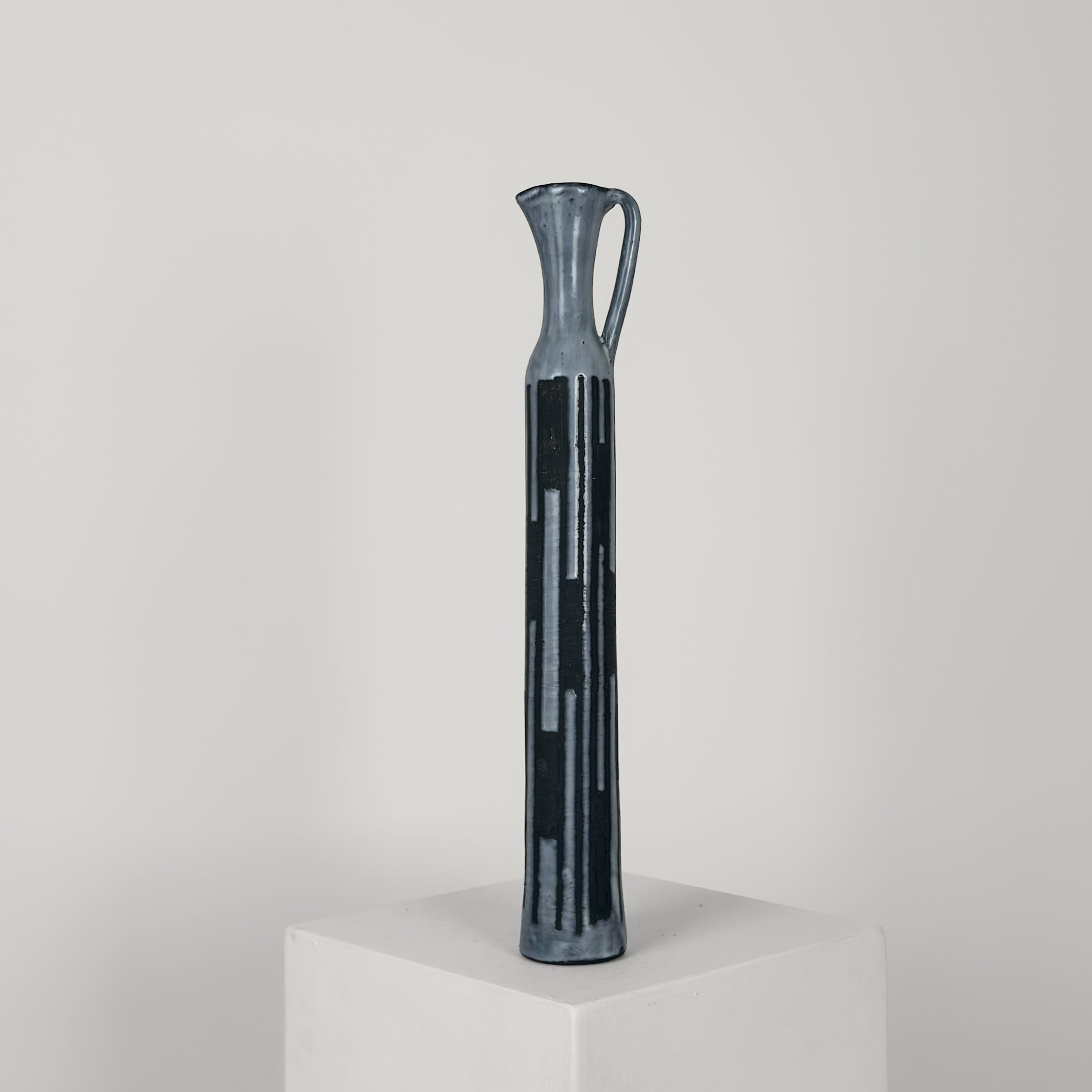 Large Ceramic Bottle by Jacques Pouchain — detail view