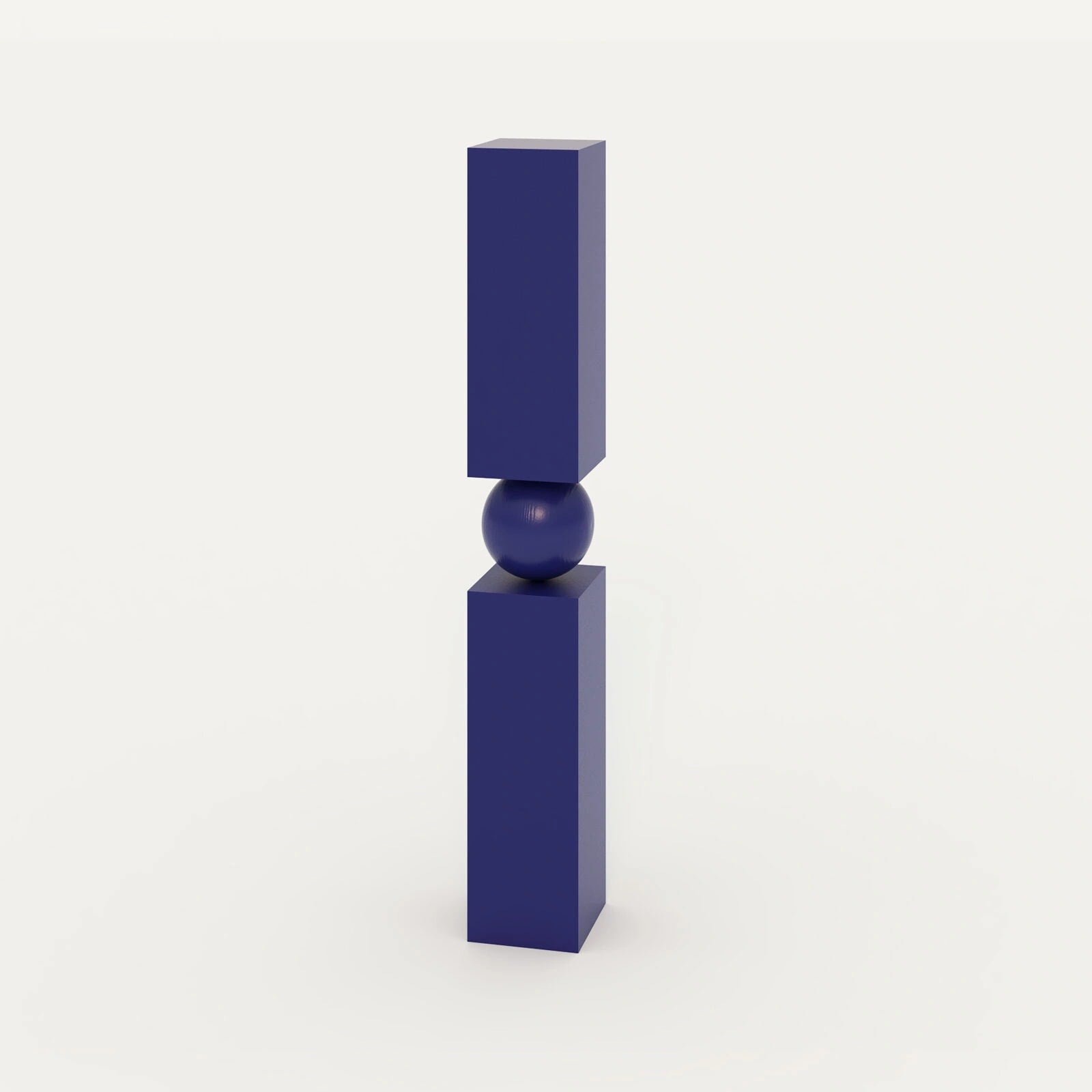 Pecan' Long Shelf — top view of modern blue design