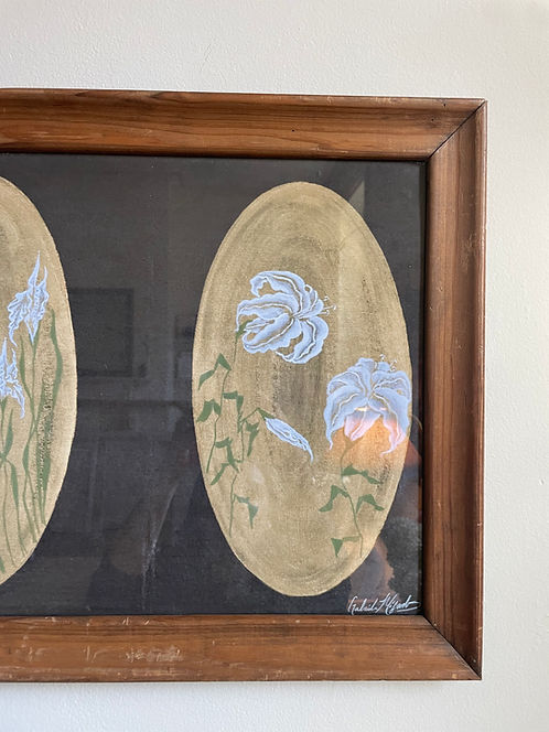 Framed Print of Original Lily Painting — lifestyle setting