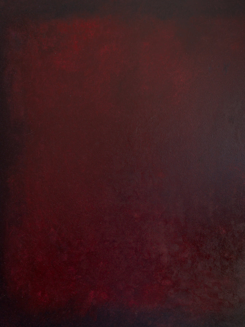 Oil painting by Aimée Adriaansen, Burgundy (2024) — close-up of deep red textured surface