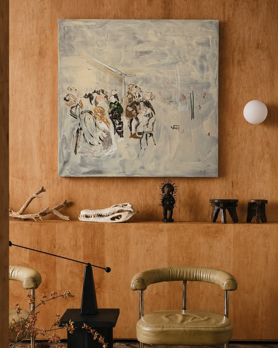 'Conversations' vol. 02 painting on canvas — detail view
