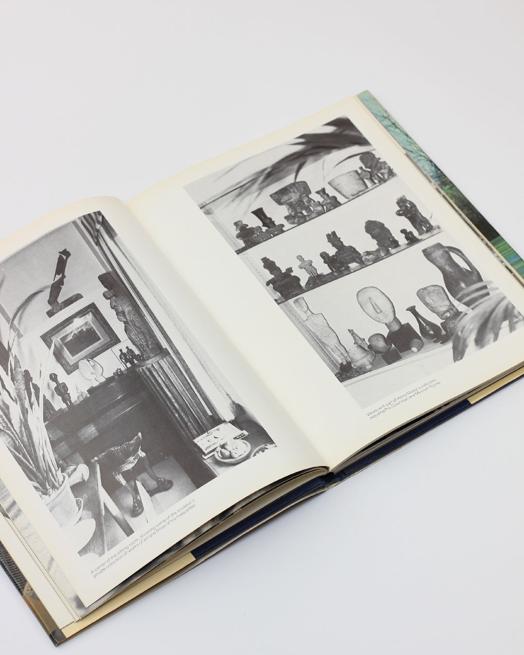 With Henry Moore — open book on white background showing black and white images