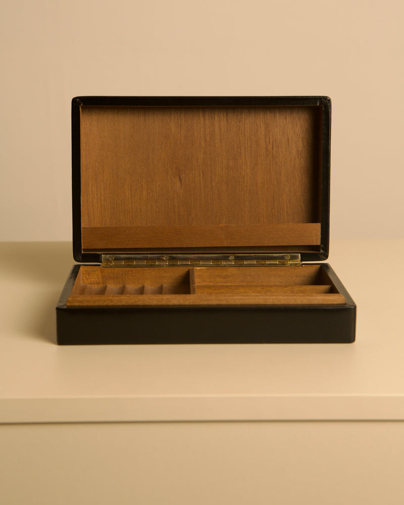 Pair of Italian Boxes, 1960s — interior view of wooden compartments