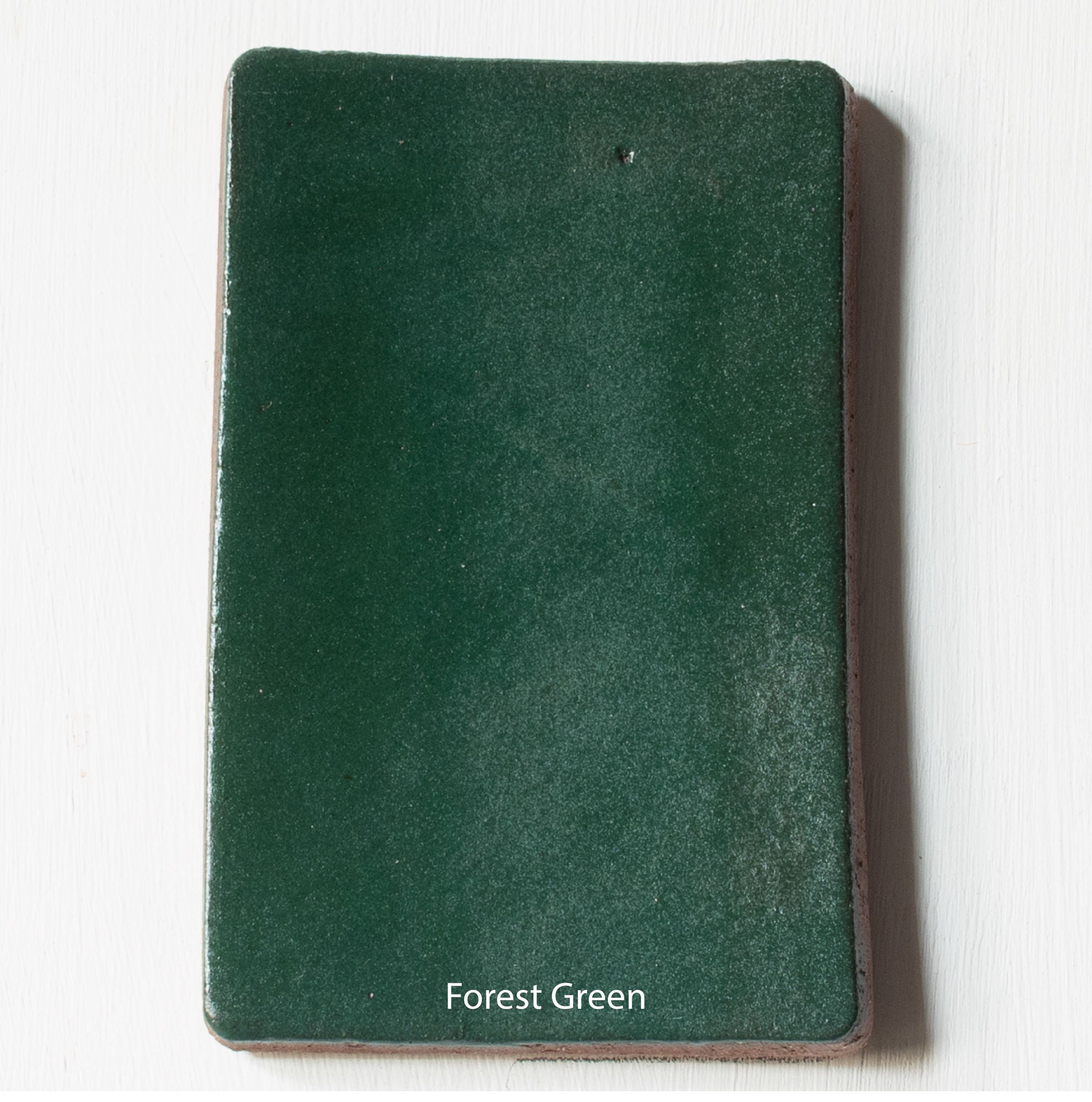 Silo' Table Lamp 1 — top view showing forest green ceramic shade