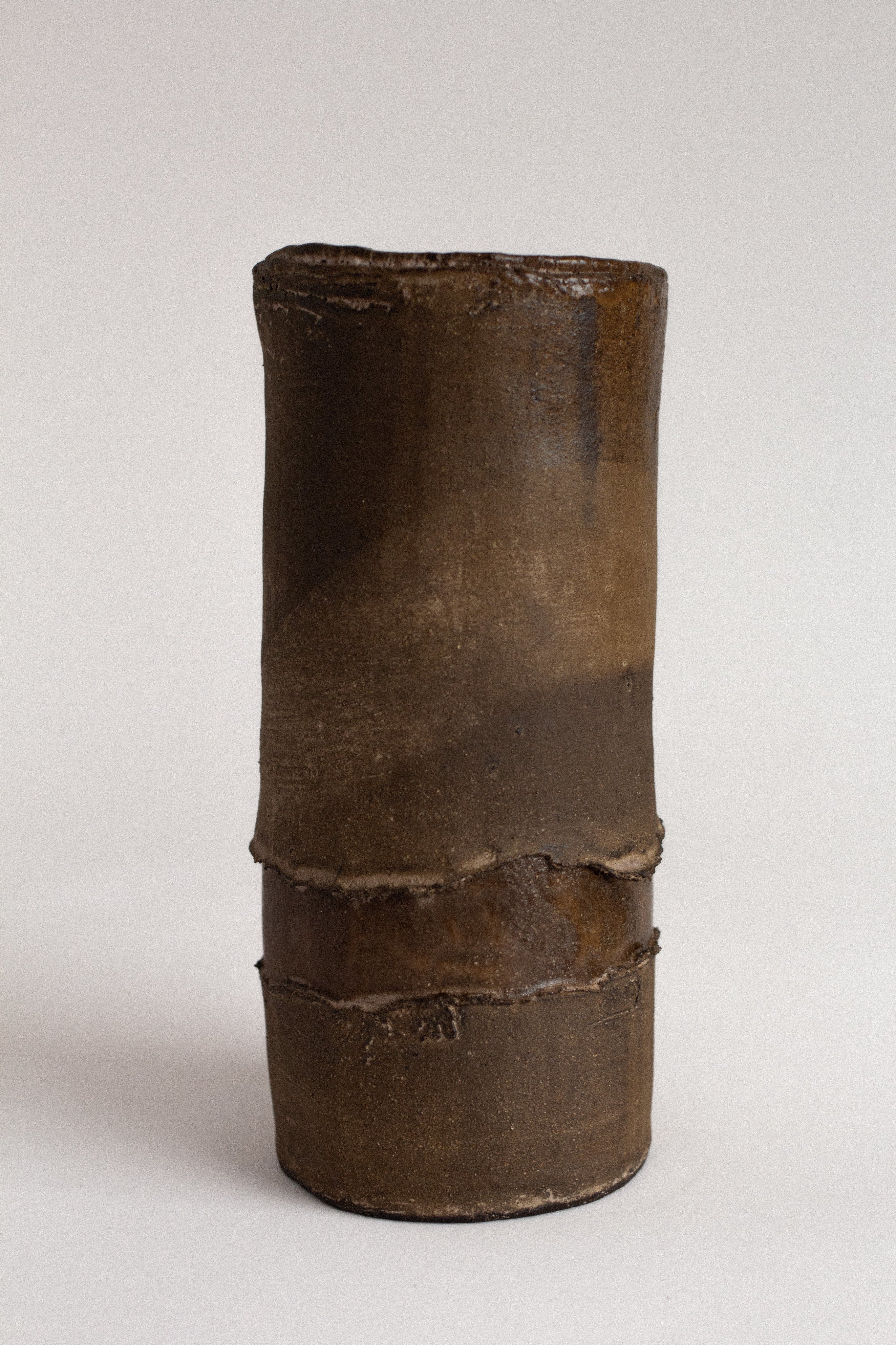 Hand-Built Stoneware Vase — detail view