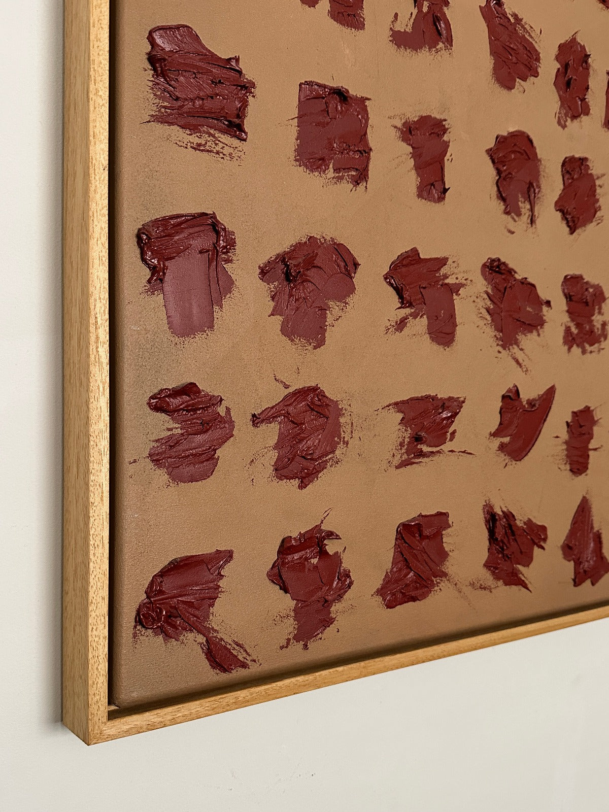 'Indian Red - Soil Study' Painting — side angle