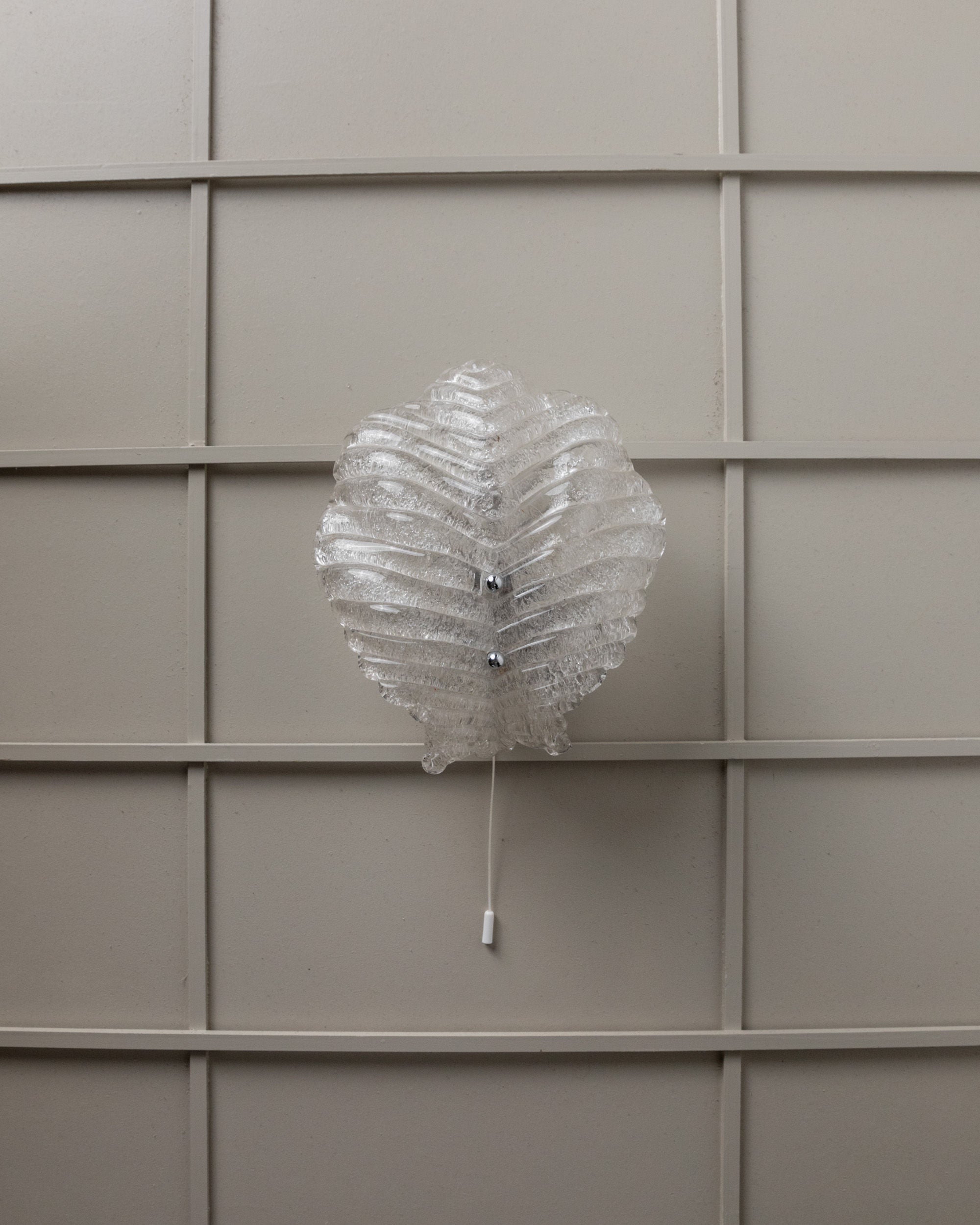 Vintage Murano Glass Wall Lamp for Honsel Lamps