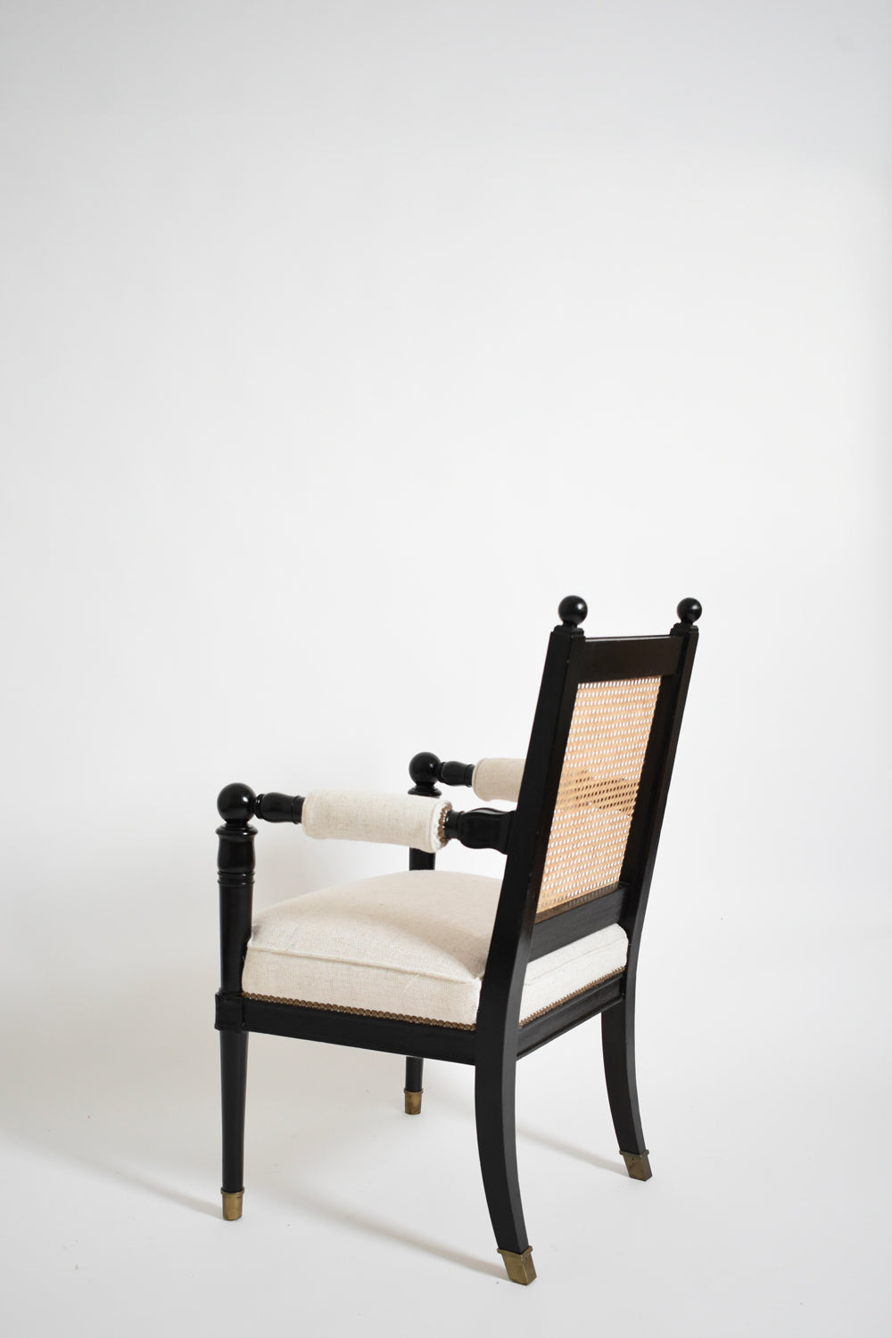 Pair of Jansen armchairs, 1970s — side angle