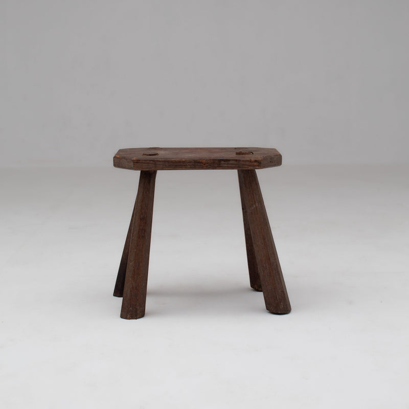 Brutalist Rectangle Bench in Wood by Malata Antwerp | The Oblist