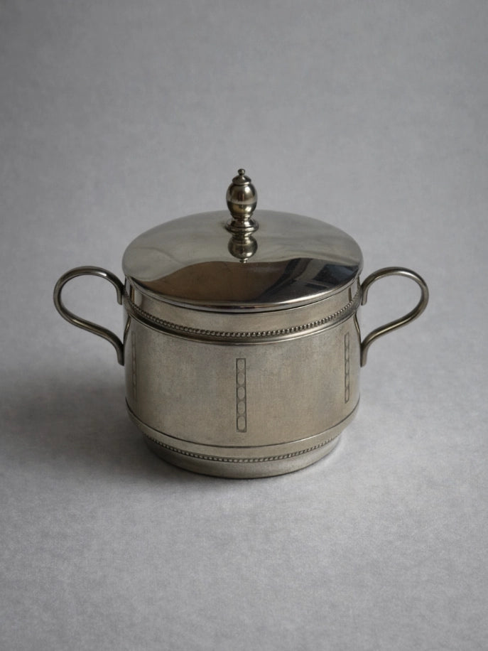 1930s Art Deco WMF Silver-Plated Coffee & Tea Service Set (4-piece) — side angle
