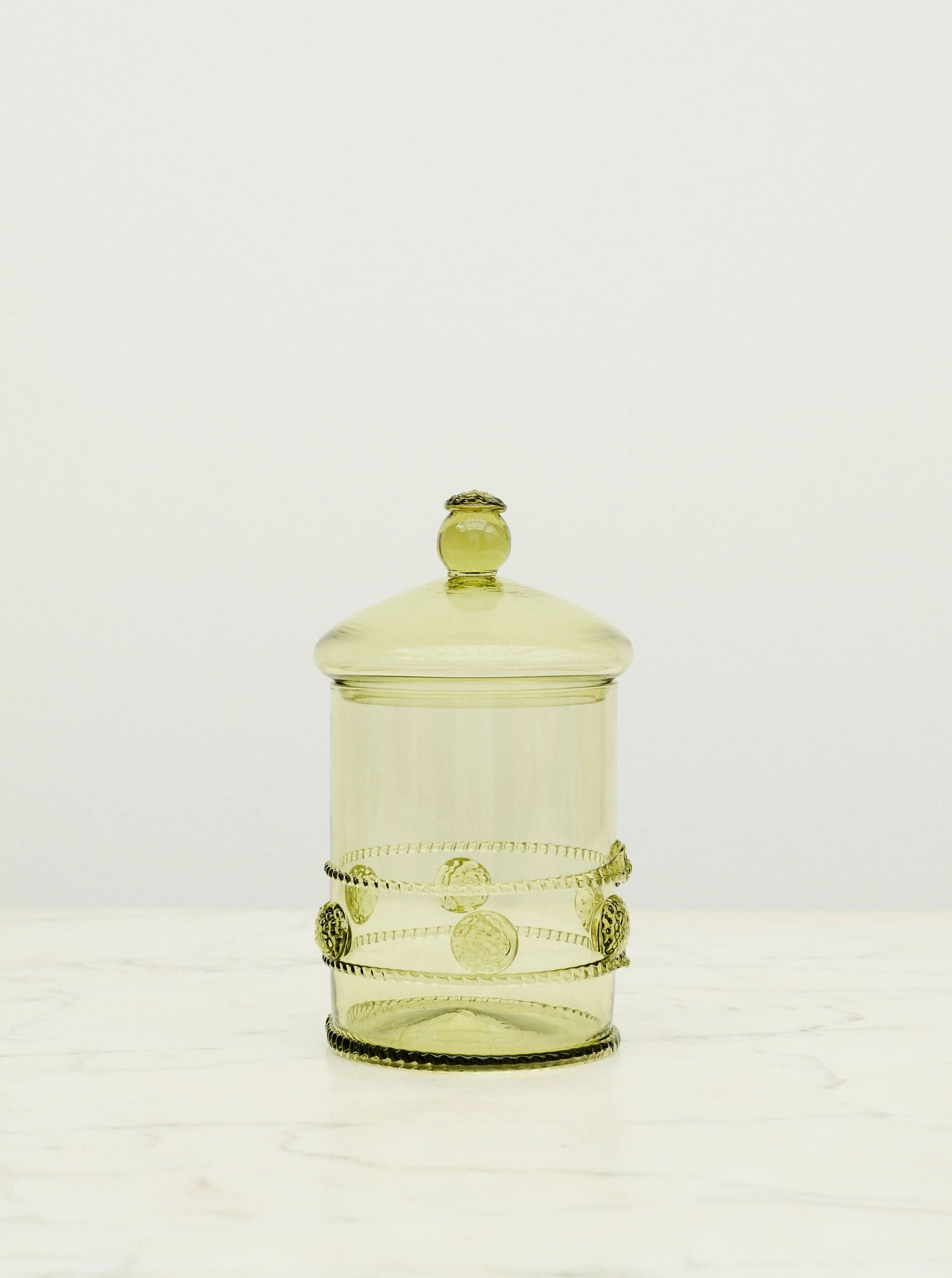 Karl Bonbonnière Dots by Akua Objects | The Oblist — glass, light green, handcrafted