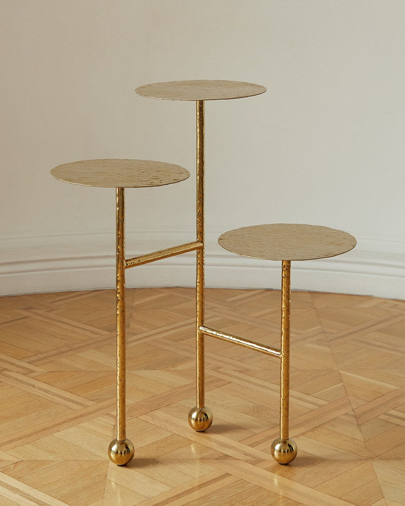 Liquid Side Table in Solid Brass by Furn Object | The Oblist