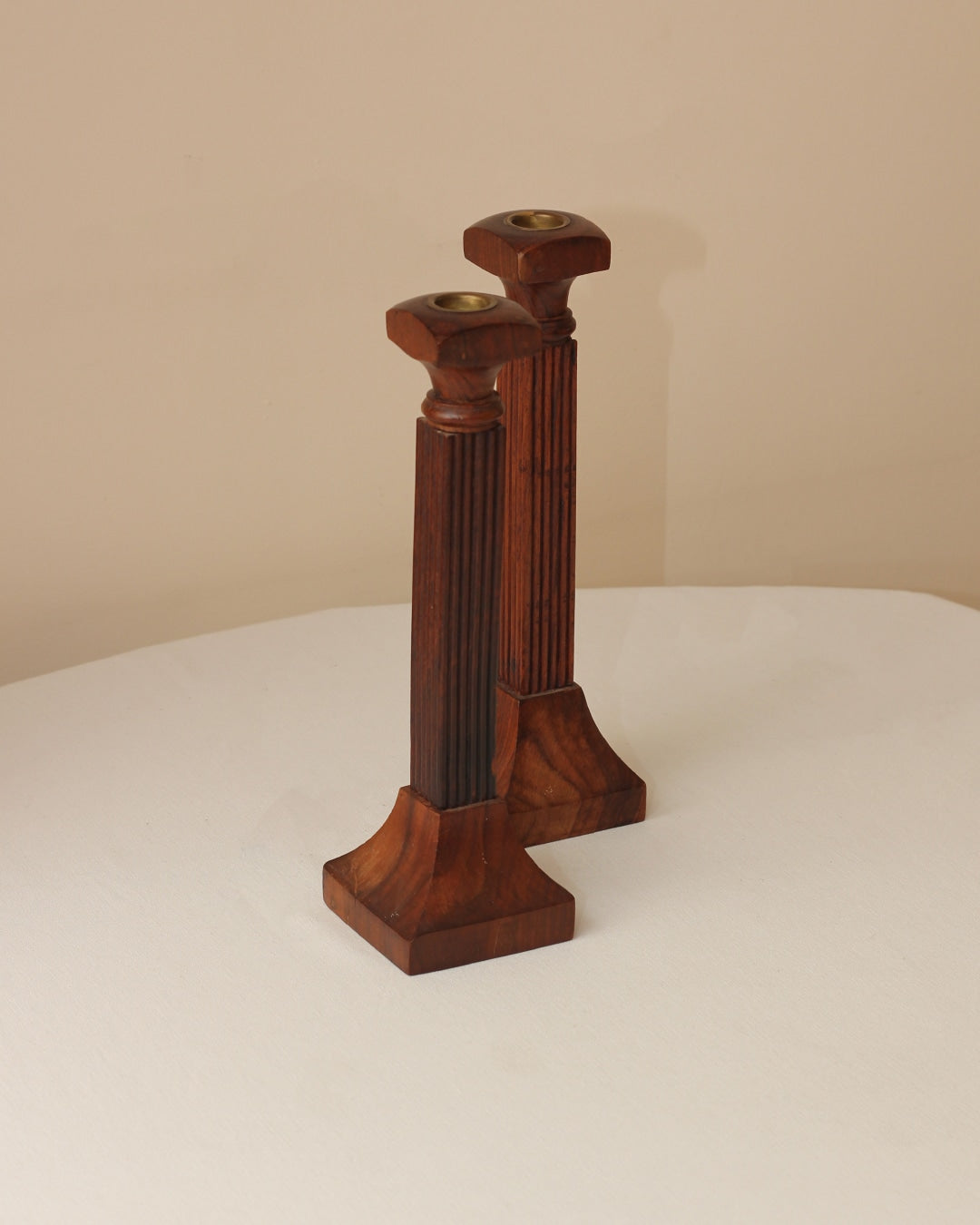 Wooden Candle Holders by Boga Avante Shop | The Oblist