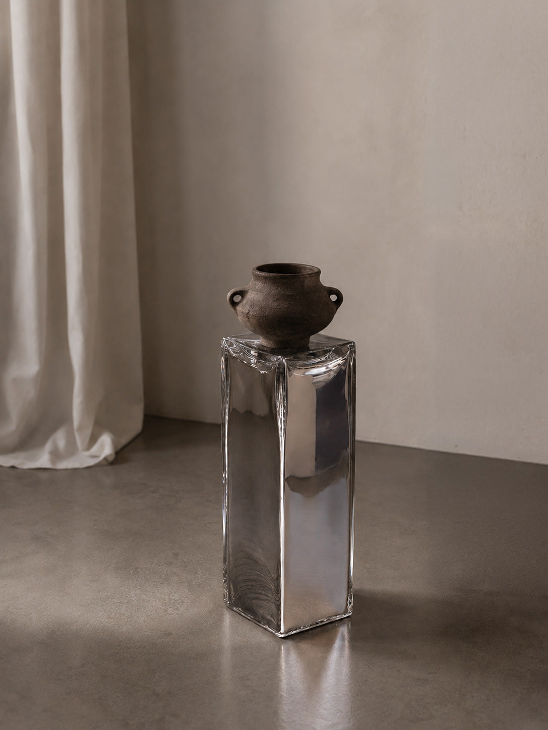 'MONOLIT' Glass Pedestal by HOMA | The Oblist