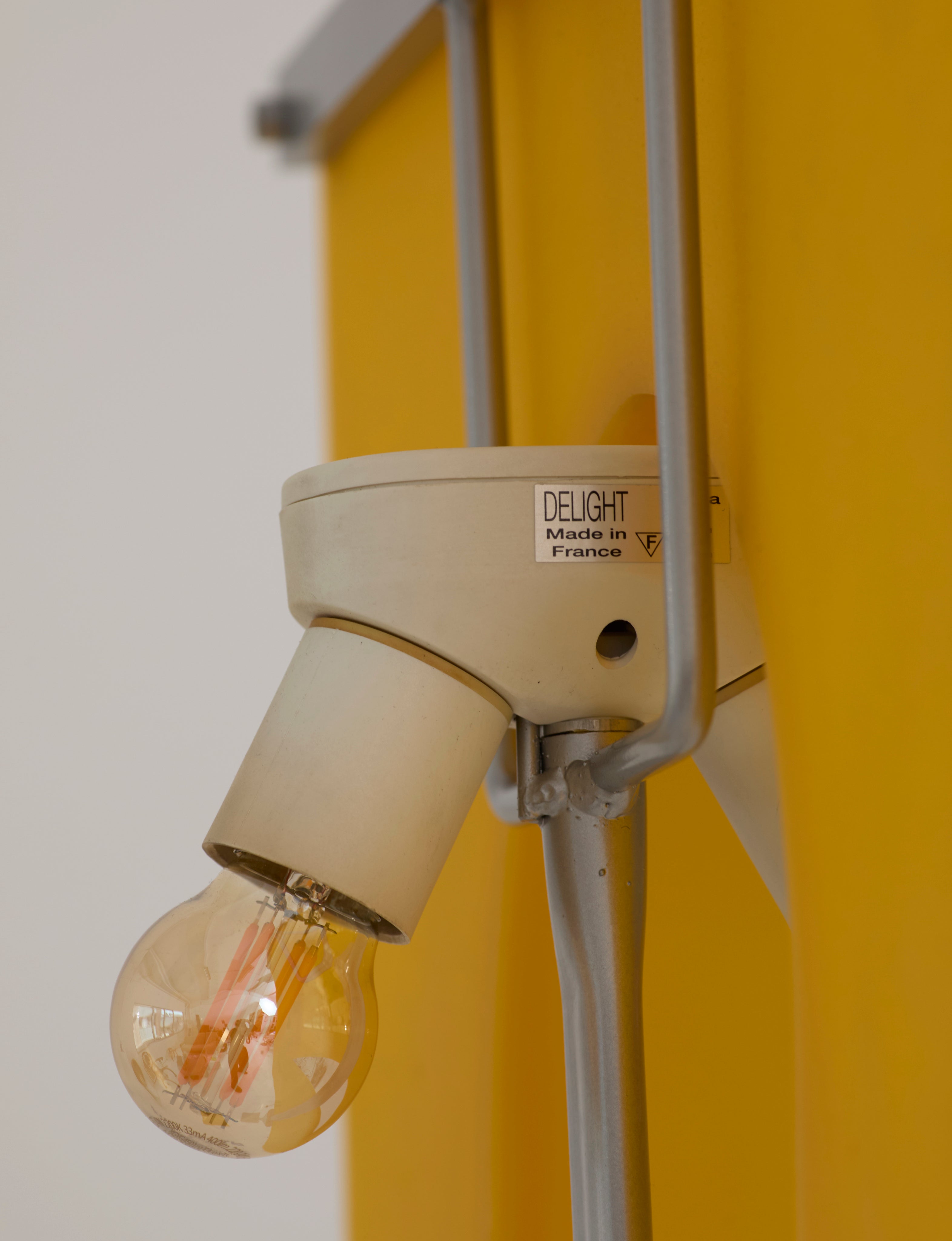 Yellow "Delight" floor lamp by Adrien Gardère for Cinna / Ligne Roset, vintage circa 1990 — additional view