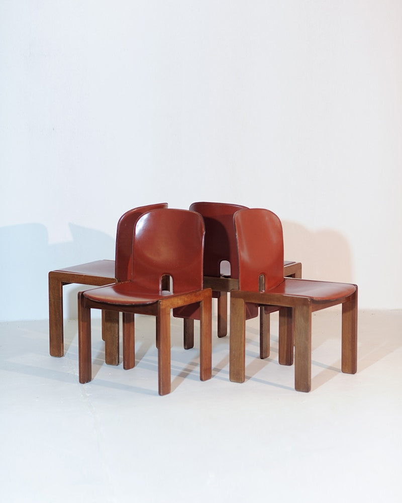 Ensemble de 4 chaises de salle à manger '121' par Afra & Tobia Scarpa pour Cassina, 1960