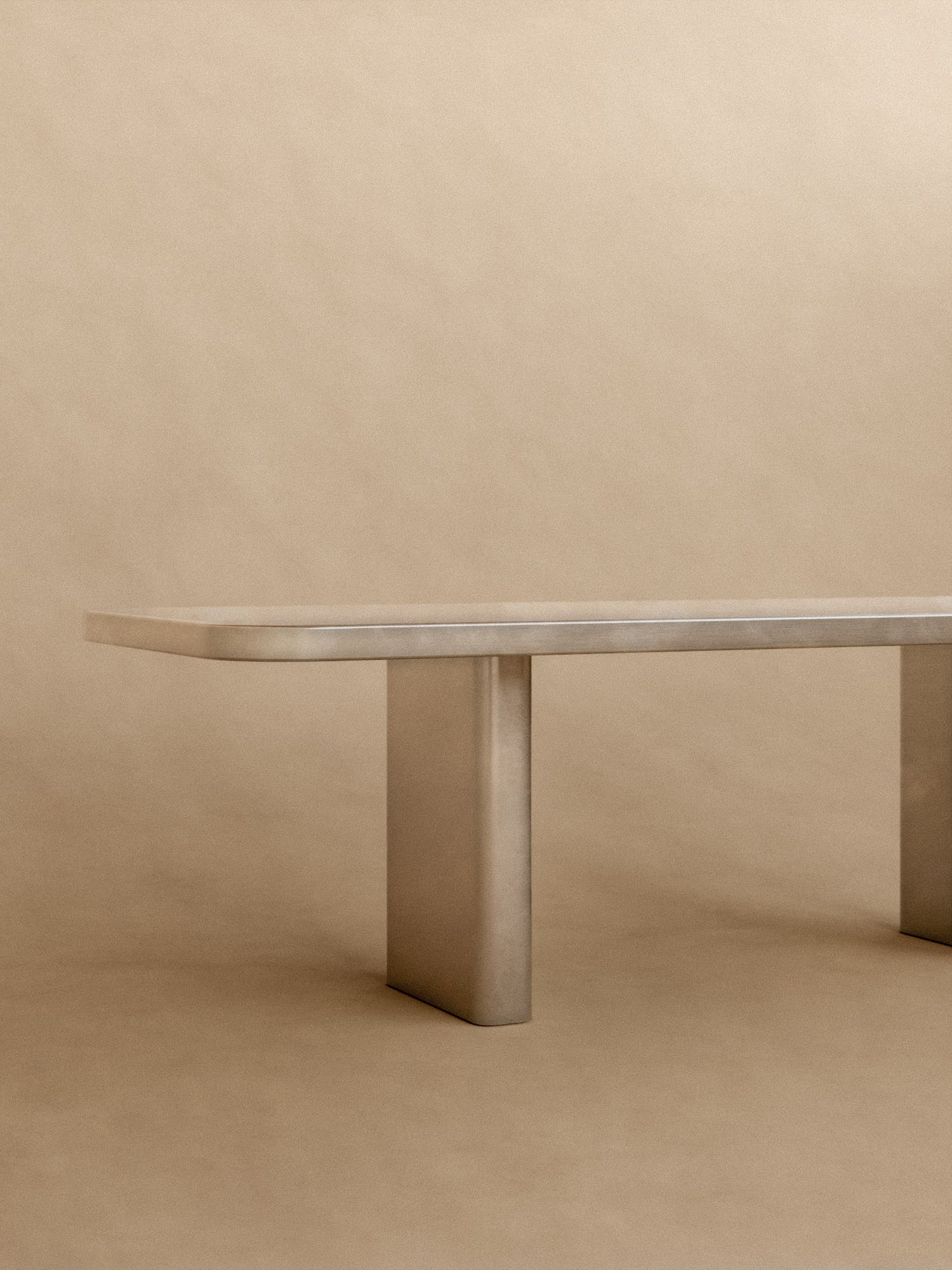 Stainless Steel Dining Table  — lifestyle setting