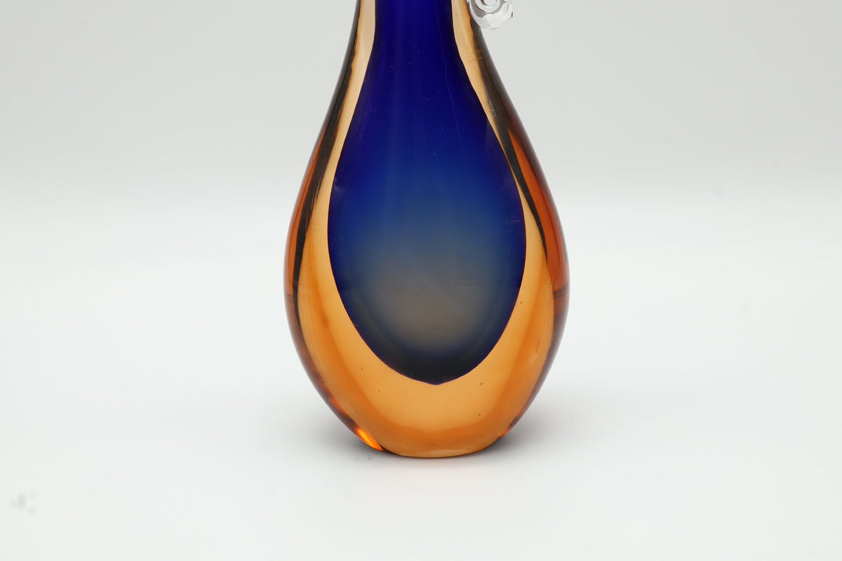 Murano Sommerso Glass Pitcher Vase – Italy, 1960s — lifestyle setting