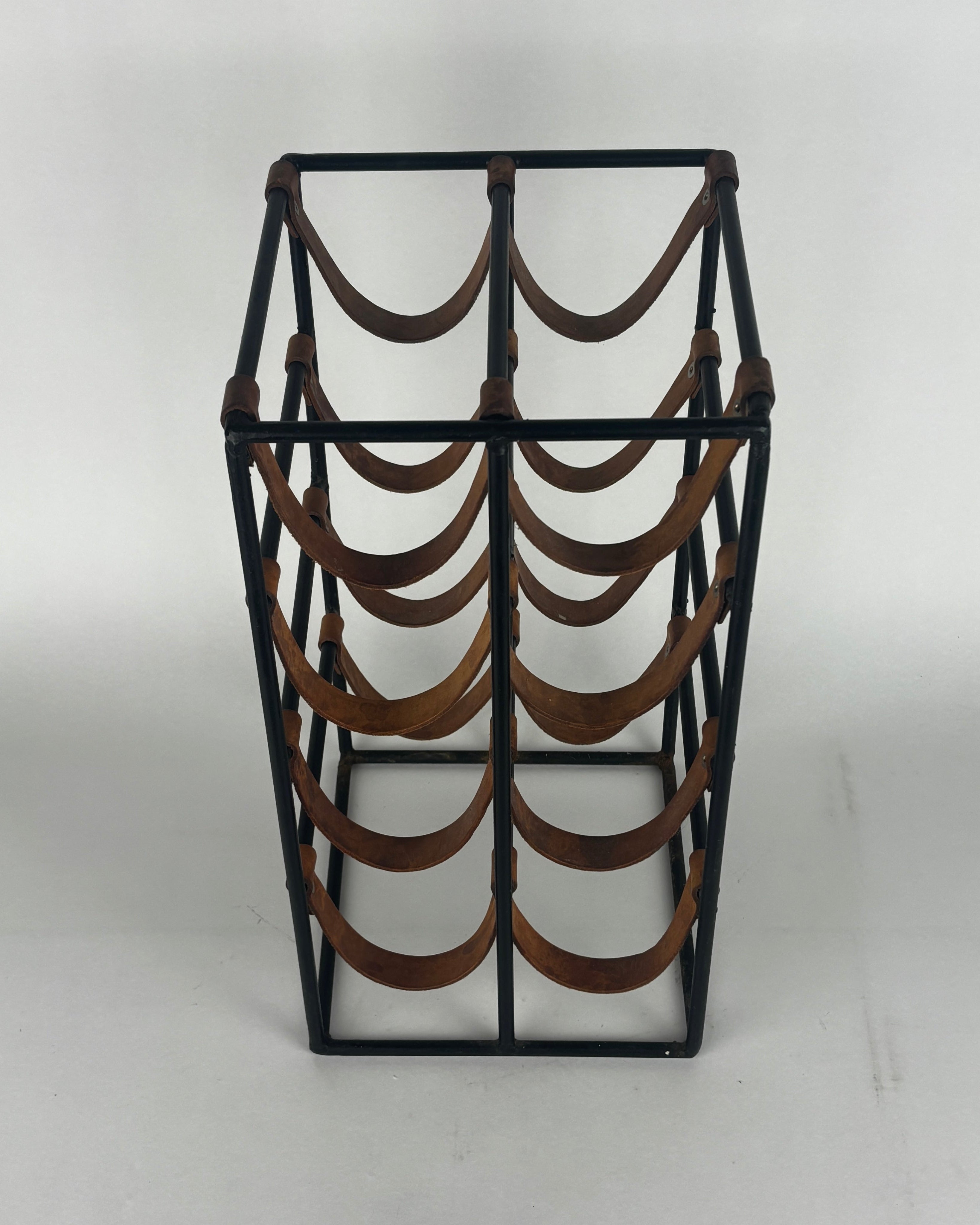 Wine Glasses Arthur Umanoff, Double Wine Bottle Rack, Steel