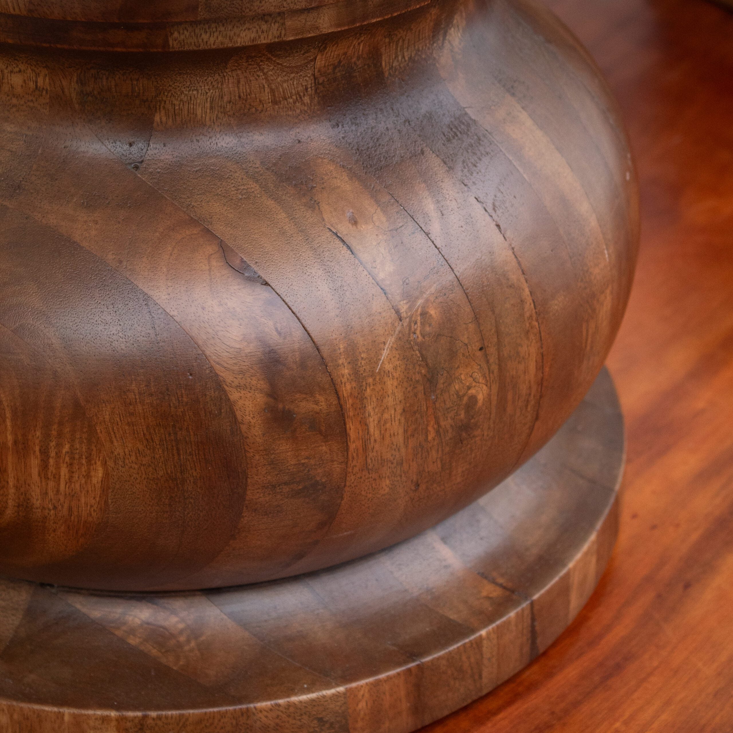 Sculptural Walnut Table Lamp — view 10