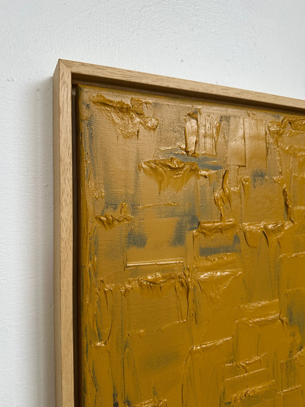'Ochre Yellow - Burnt' Painting — side angle