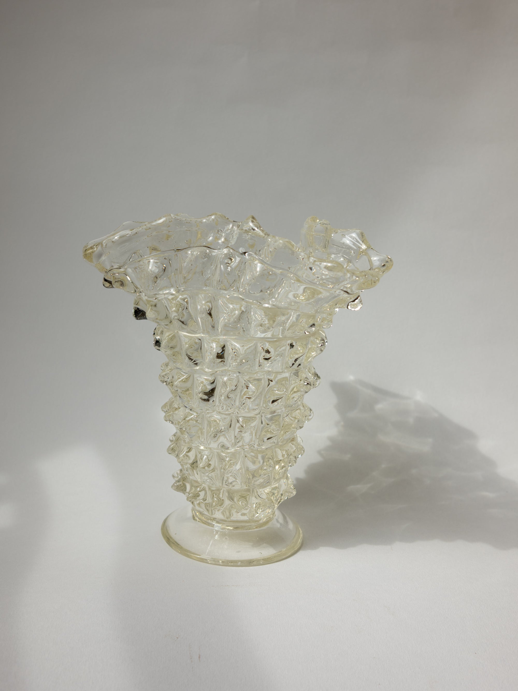 Ercole Barovier "Rostrato" Murano Glass Vase Attr. | Barovier&Toso - c. 1940s by Trove Paris | The Oblist