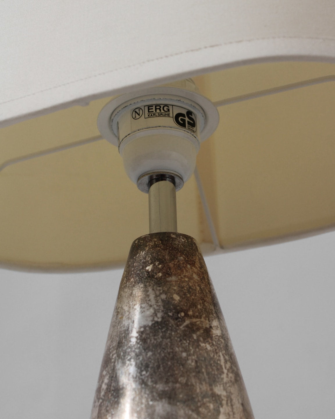 Silver Plated Vintage Table Lamp, Germany, 1950s