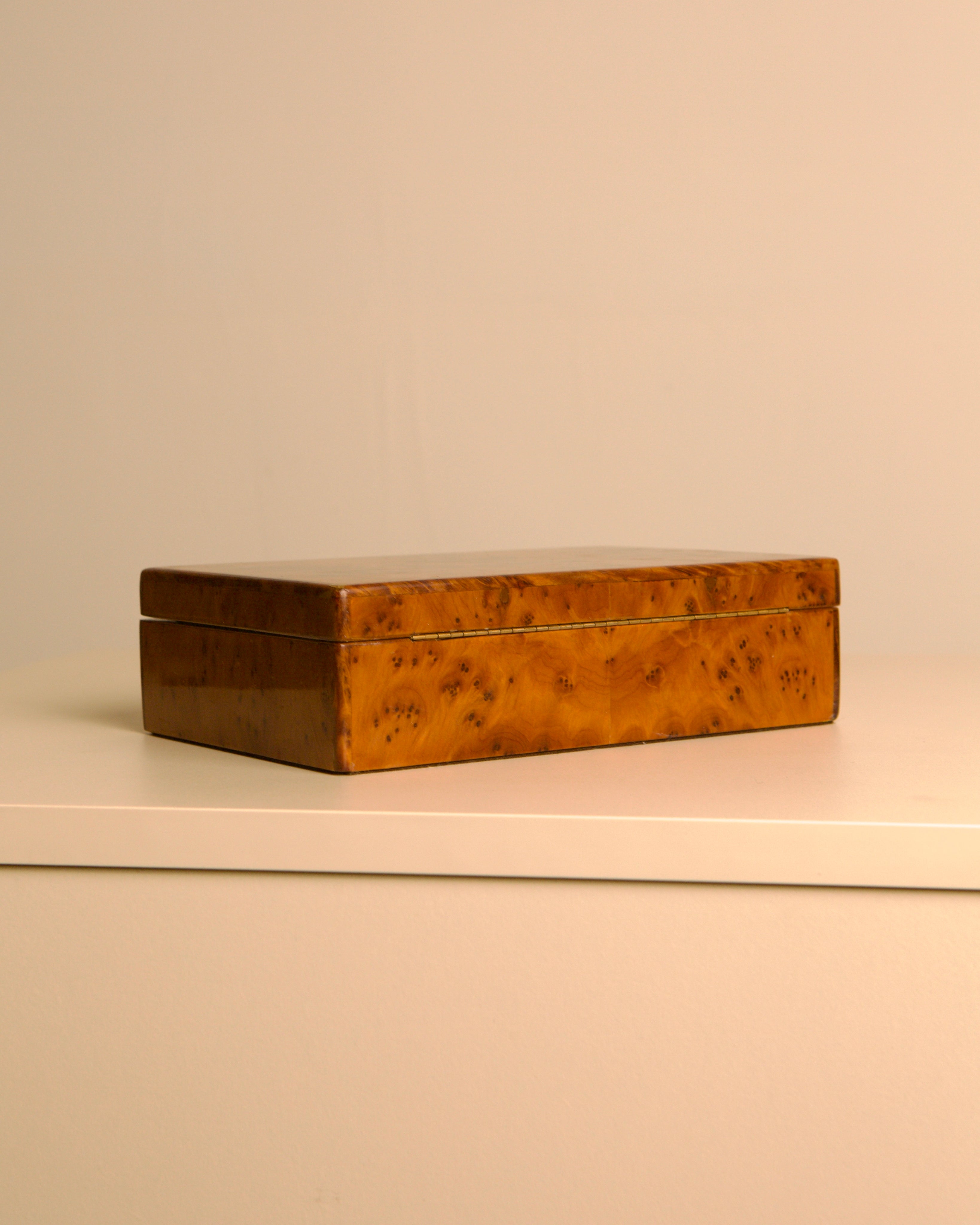 Burl elm box, Italy, 1980s — alternate view