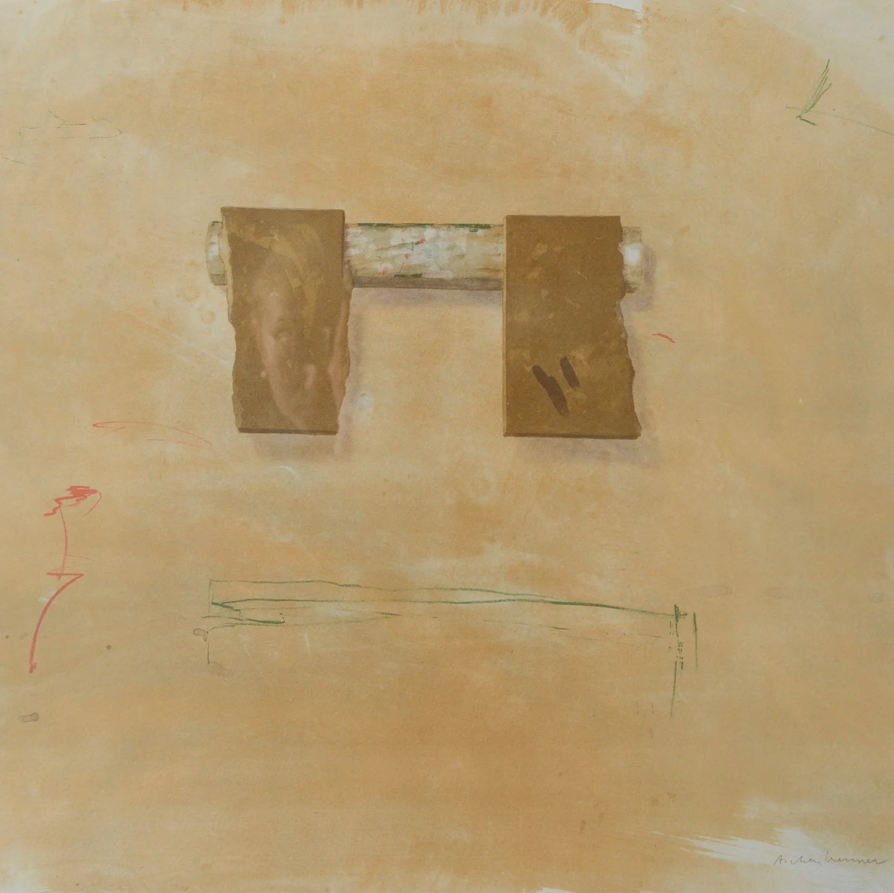 Signed and Dated Lithograph by Lennart Aschenbrenner (1943) — detail view