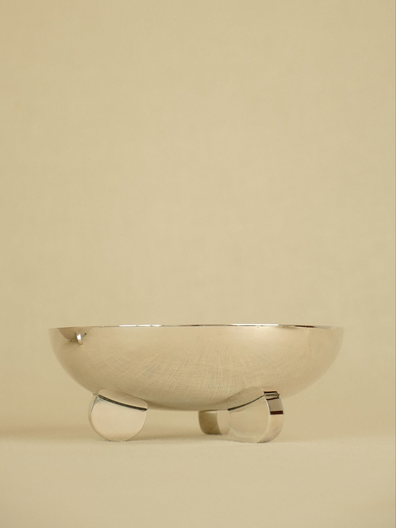 Set of 3 Ercuis Escapade Silver-Plated Bowls — side angle