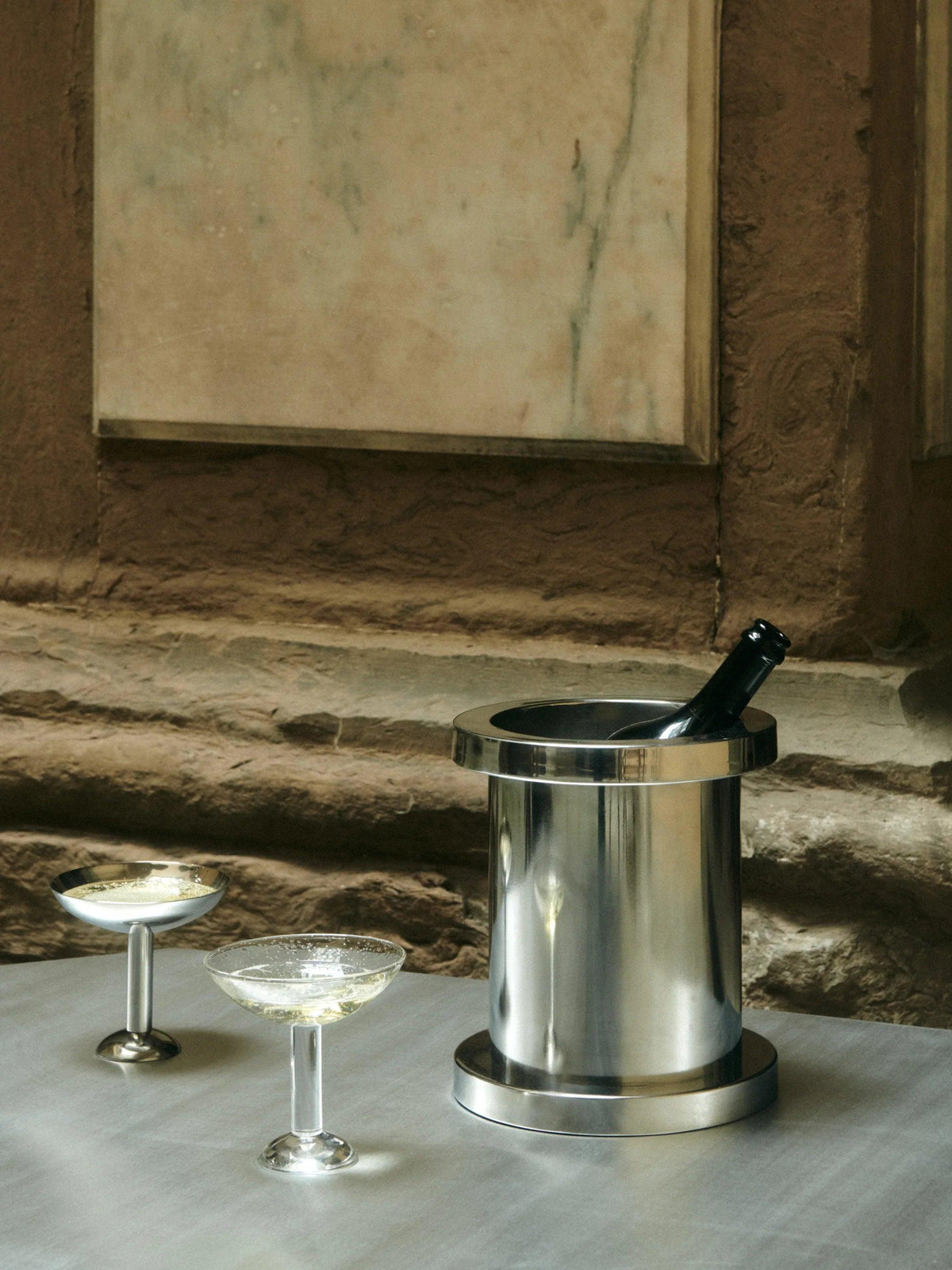 METAL WINE COOLER — alternate view