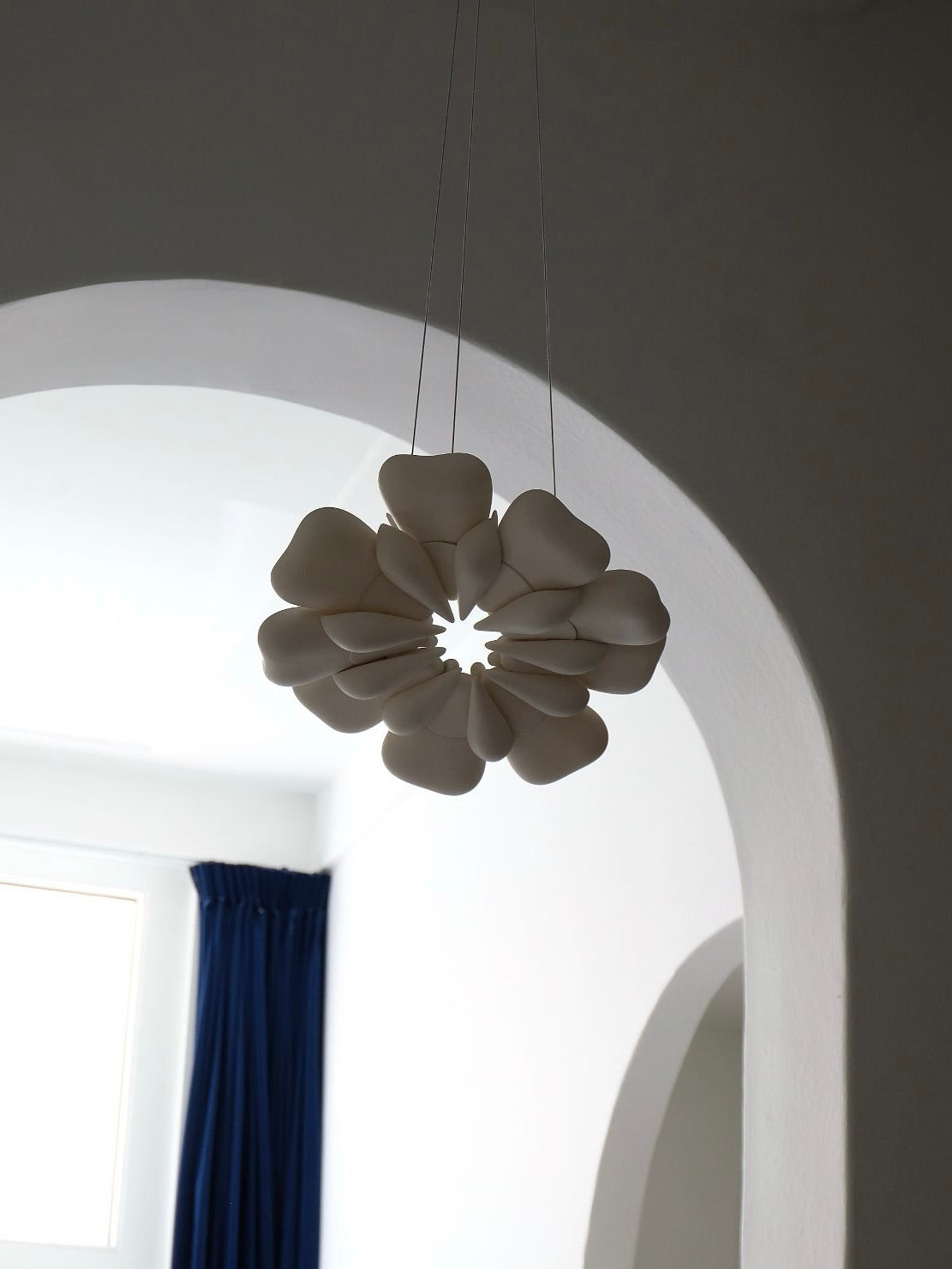 Pelagi' Pendant Light by Minoesch Beeldstroo | The Oblist — white ceramic, modern design