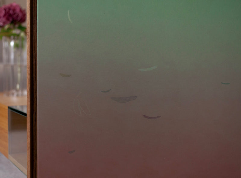 Beneath' Painting — close-up of soft gradient colors on canvas