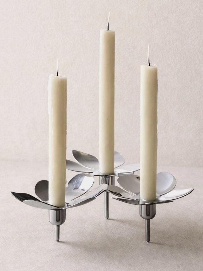 Vintage IKEA Stockholm Daisy Candle Holder (1990s, Sweden) — lifestyle setting