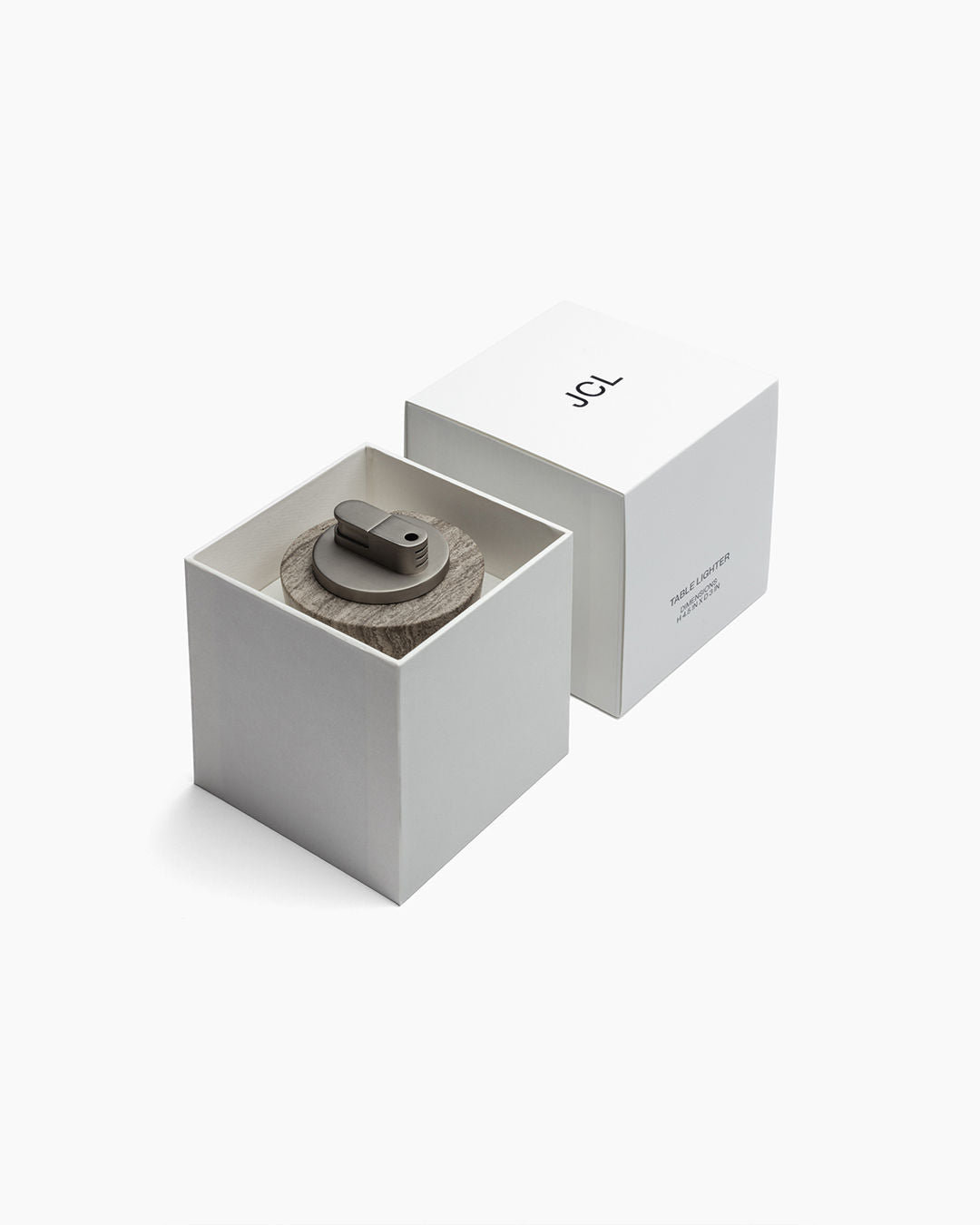 Contemporary Desk Accessories in Marble - Table Lighter — close-up