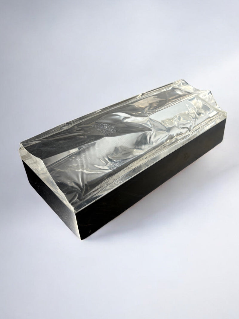 Gabriella Crespi Lucite Box, Italy, 1970's by Malamar Studio | The Oblist — transparent lucite, vintage design