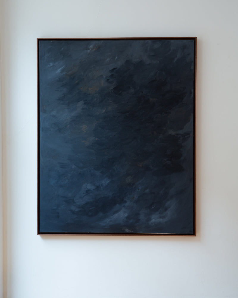 Nocturne by Mattias Storm | The Oblist — dark blue canvas painting