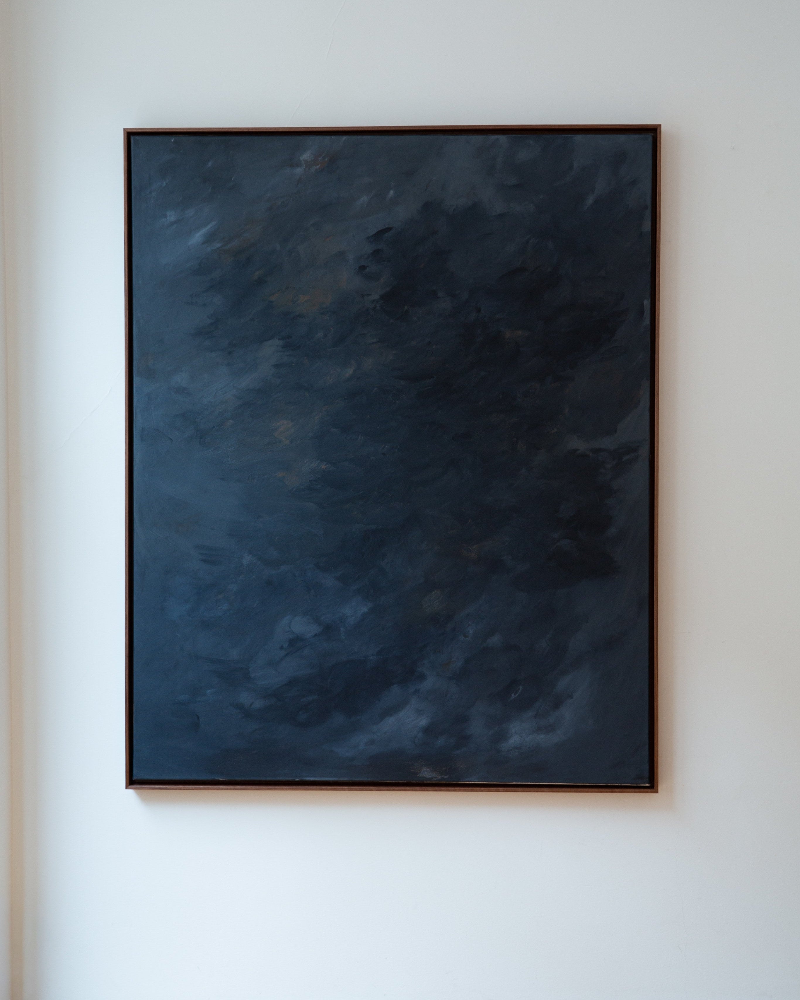 Nocturne by Mattias Storm | The Oblist — dark blue canvas painting