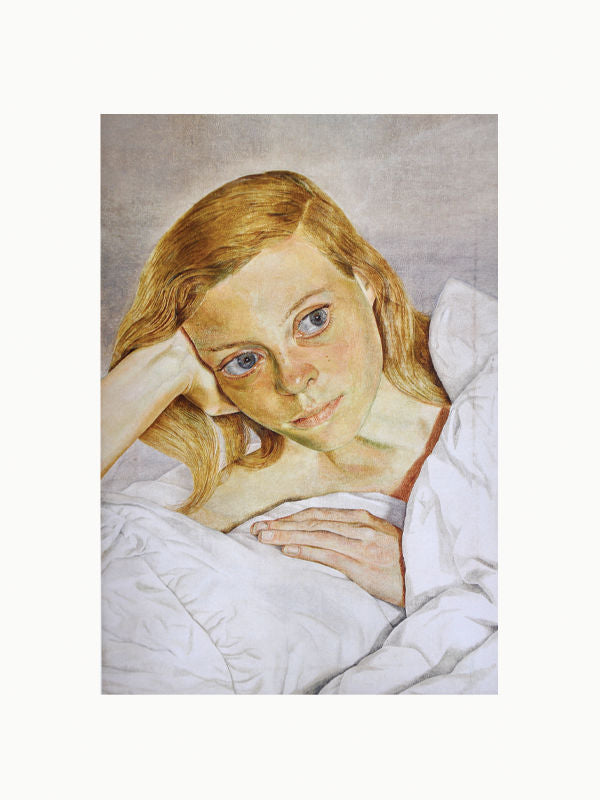 Lucian Freud: New Perspectives — side view of portrait with soft colors