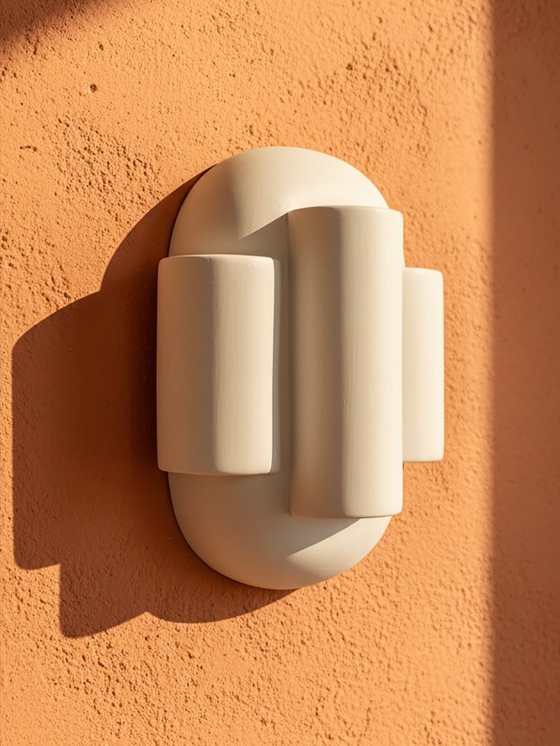 YEREK ceramic wall Light by Villa Arev | The Oblist — handcrafted white ceramic